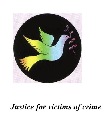 Justice for victims of Crime